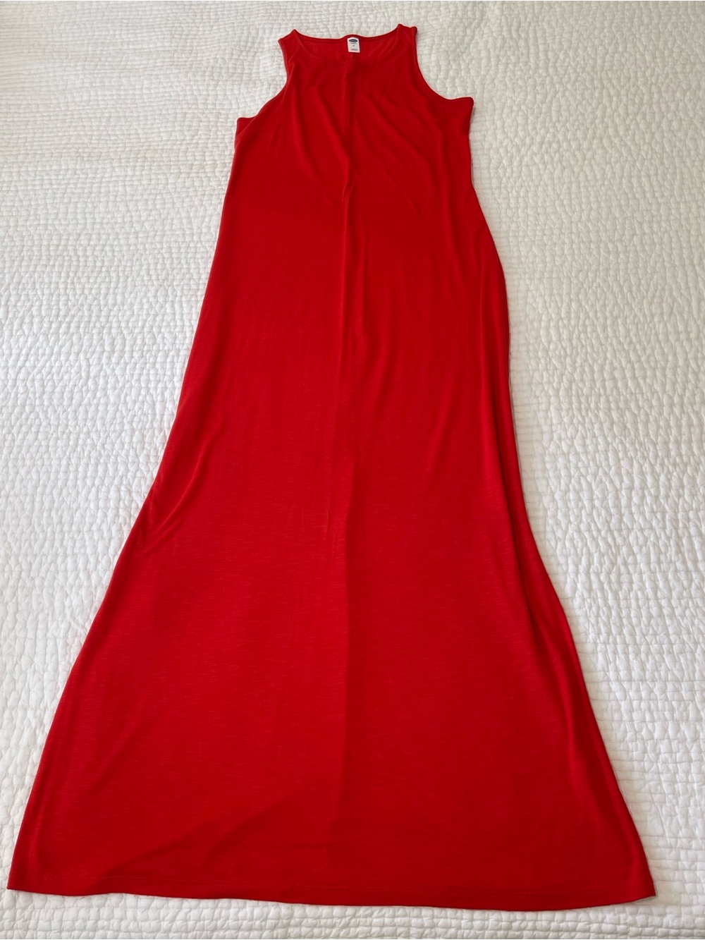 Red Sleeveless Maxi Dress